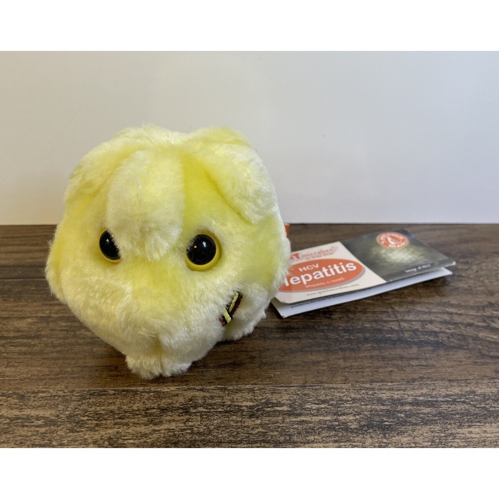 Giant Microbes 4" Hepatitus Stuffed Plush Hep B C Virus HCV Liver Disease New